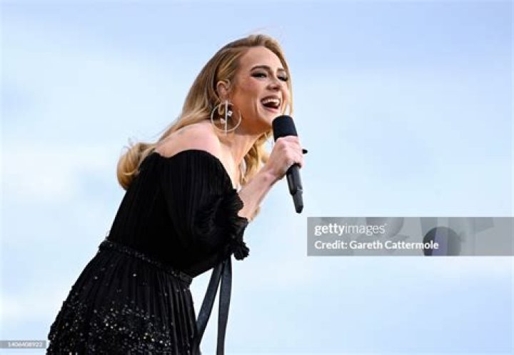 Adele performs on stage as American Express present BST Hyde Park in Hyde Park on July 01, 2022 in London, England.