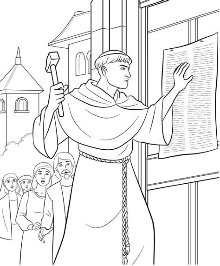 Reformation Day Coloring Pages